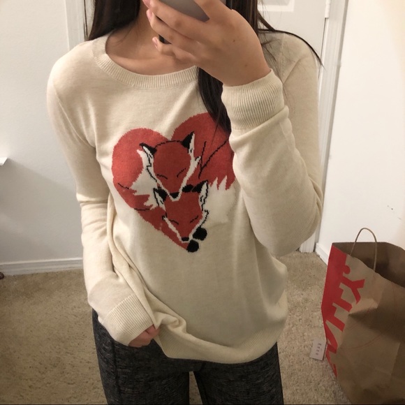 LOFT Sweaters - Loft fox sweater